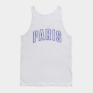 Paris Blue Outline Tank Top